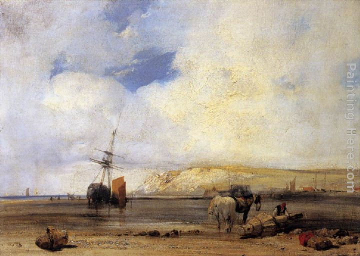 On the Coast of Picardy painting - Richard Parkes Bonington On the Coast of Picardy art painting